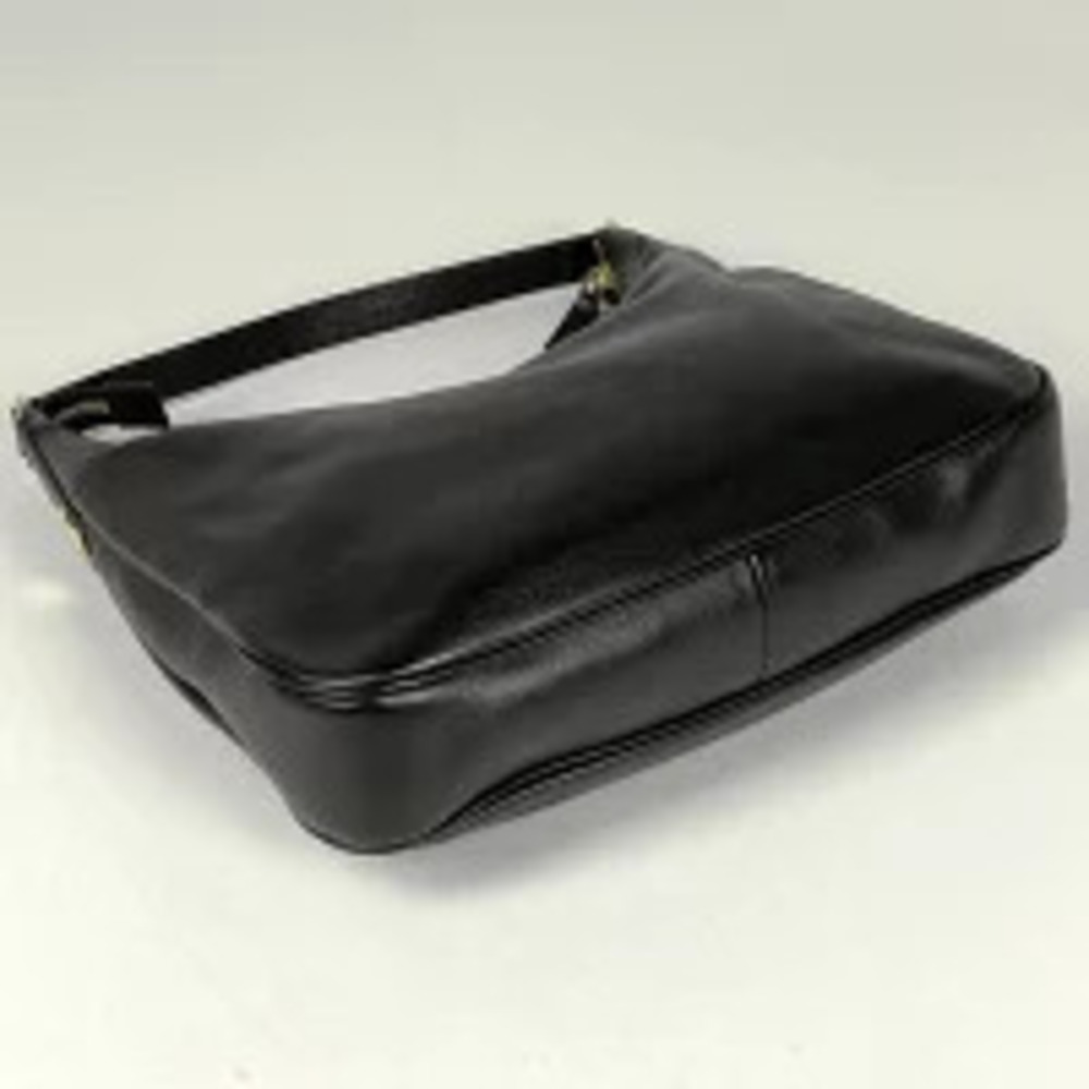 Gucci leather bag shoulder black handbag Black